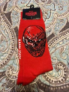 Stranger Things Red Graphic Crew Socks by Netflix